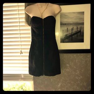 Jessica Simpson black denim mini dress